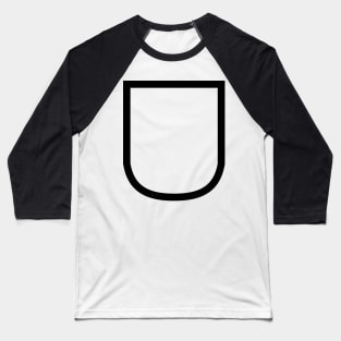 Hispanic Heraldic Mouth (Black) Baseball T-Shirt